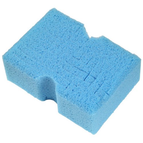Lake Country Blue Sponge Cubed - mycí houba s řezanou konstrukcí