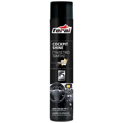 Feral Cockpit Shine – kokpit sprej s vůní vanilky - Objem: 750 ml