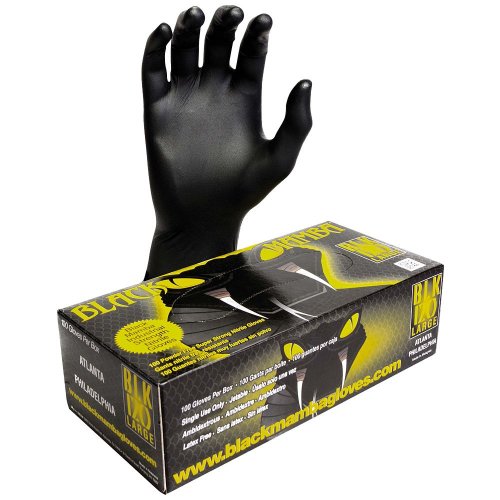 Black Mamba – odolné jednorázové nitrilové rukavice - Velikost: S