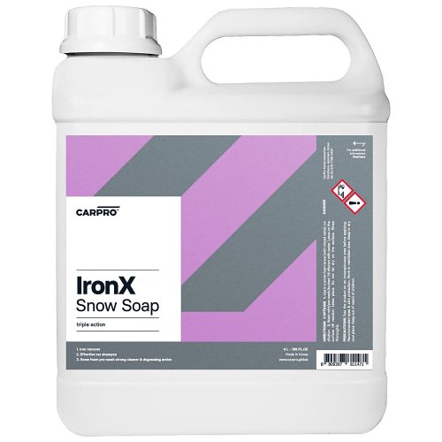CARPRO IronX Snow Soap – autošampon s odstraňovačem vzdušné koroze - Objem: 4 l