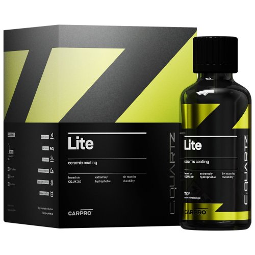 CARPRO CQUARTZ Lite – snadno aplikovatelná keramická ochrana - Objem: 100 ml - kit