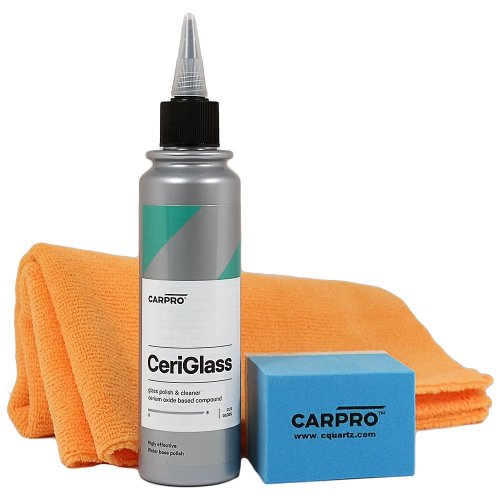 CARPRO CeriGlass – účinná čisticí a lešticí pasta na sklo - Objem: 150 ml - kit