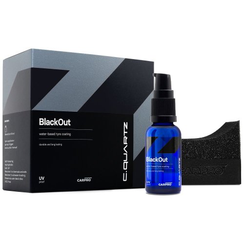 CARPRO CQUARTZ BlackOut - odolná a trvanlivá ochrana pneumatik - Objem: 100 ml