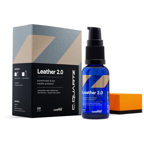 CARPRO CQUARTZ Leather 2.0 – špičková nano ochrana kůže - Objem: 30 ml